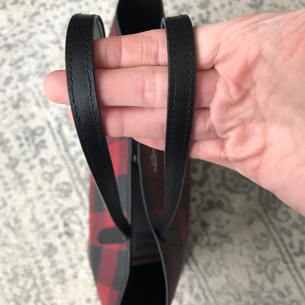 Coach City Tote Bag With Buffalo Plaid Print, 7271 - Picture 10 of 15